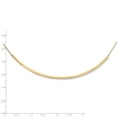 thumbnail image 3 of 14k Yellow Gold Polished Curved Bar Necklace, 3 of 4