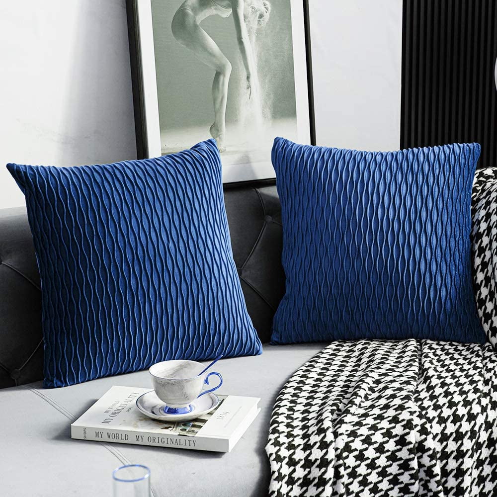 Throw Pillow Home Decor Pillow 45 22x22 Blue Pillow Natural Cover Rug Pillow Turkish Pillow Couch Case Pillow Cover