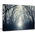 thumbnail image 2 of DESIGN ART Designart "Dark Autumn Forest in Fog" Modern Photography Canvas Print - Green 32 in. wide x 16 in. high - 1 Panel, 2 of 2
