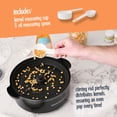 thumbnail image 3 of Nostalgia 6 qt Countertop Popcorn Machine, Stainless Steel Stirring Popcorn Popper with Vented Lid, Black, 3 of 9