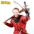 thumbnail image 5 of Mythrojan THE LOYAL SOLDIER - Viking Drinking Horn with Brown Leather holder Authentic Medieval Inspired Viking Wine/Mead Mug – Polished Finish, 5 of 5