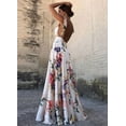 thumbnail image 4 of Robe de Plage Bohème à Imprimé Floral pour Femmes, Robe Maxi Sans Manches pour Soirée, 4 of 5