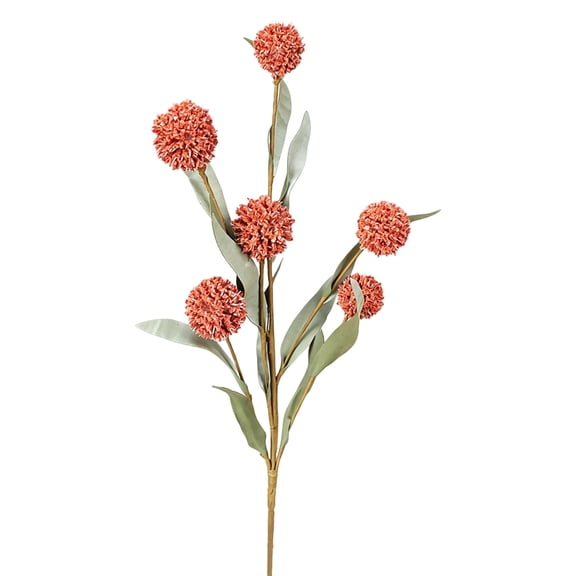 Artificial Fall Flowers, 17 Inch Artificial Flower Stems Fall Flowers Artificial for Decoration Faux Flower Stems for Vase Farmhouse Home Decor Brown Accent, 1 Pack