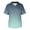 Mint Green, variant on Aofany Women Nursing Scrub Tops Gradient Printed Working Uniform V Neck Short Sleeve Workwear Blouse T-shirt with Pockets