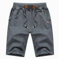 thumbnail image 3 of zuwimk Shorts For Men,Men's Slim fit Inseam Stretch 4-Pocket Short Dark Gray,L, 3 of 3