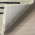 thumbnail image 6 of nuLOOM Keeva Modern Striped Fringe Area Rug, 3' 3" x 5', Keeva Beige, 6 of 16