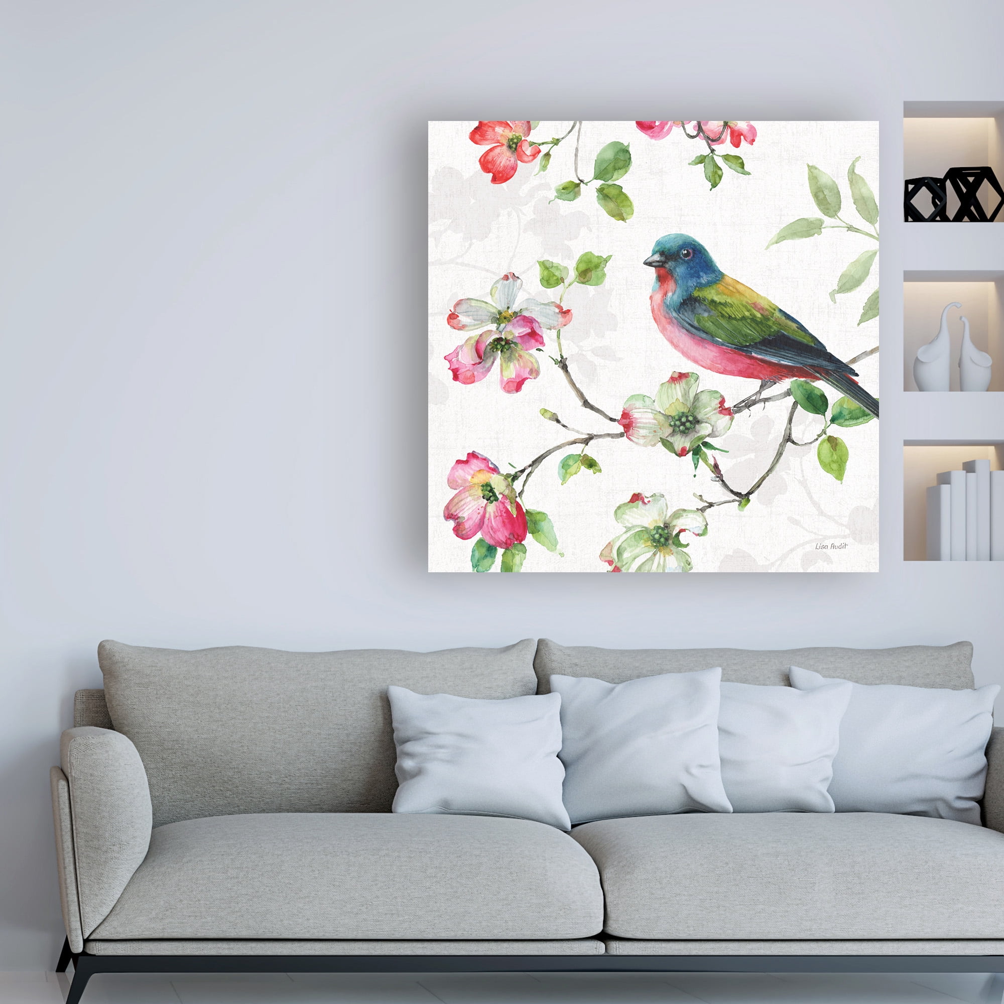 Trademark Fine Art 'Dogwood Garden III' Canvas Art by Lisa Audit