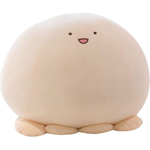 Almohada corporal de peluche de oso lindo de 9 pulgadas, almohadas corporales cilíndricas de dibujos animados gordos para niños, regalos de juguete súper suaves para abrazar para ropa de cama, ni