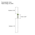 thumbnail image 2 of 10 Pcs Fusible Térmico de Metal RY110 110 °C 230 °F 15A 250V Fusible Térmico de Corte para Motor Transformador, 2 of 6