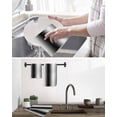 thumbnail image 5 of Black Grey White Kitchen Dish Towels for Drying Dishes Set of 2, Farmhouse Ombre Color Modern Simple Waffle Weave Microfiber Hand Tea Bathroom Towels Quick Dry & Absorbent Towel 12x12, 5 of 7