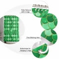 thumbnail image 6 of Shower Curtain Green Fish Scales Bathroom Curtains with Hooks, Waterproof Fabric Ombre Fish Tail Bath Shower Curtains Set for Bathroom Bathtubs Decor 72x72 Inch, 6 of 8