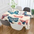 thumbnail image 2 of Yayeee Tablecloths 60" x 90" Rectangle Wrinkle Resistant Party Table Cover, Green Butterflies, 2 of 8