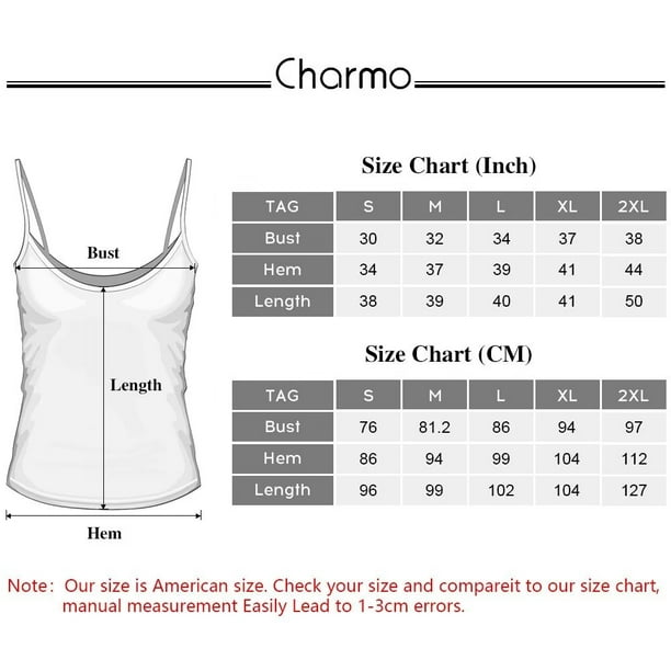 Charmo Women's Ribbed Camisole Workout Tank Tops with Built in Bra Basic  Undershirt