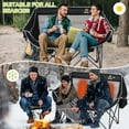 thumbnail image 6 of Nice C Heated Chair, Heated Camping Chair, Heated Camping Chairs for Adults, Double Camping Chair, Oversized Camping Loveseat w/Cupholders, Cooler Bag, Back Storage Pocket, Dual Power Banks Included, 6 of 9