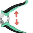 thumbnail image 4 of Stainless Steel Garden Pruning Shears, Sharp Bypass Pruners with Comfort Grip for Flower Branches, Plants & Tree Trimming,Green, 4 of 6