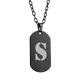 thumbnail image 2 of Collar Hombre de Inicial Letra A LUCKMAN, Acero Inoxidable Color Negro, Modelo Dylan negro UNITALLA, 2 of 7