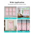 thumbnail image 6 of Window Privacy Film Pink Glowing Fluid Stained Glass Window Film Decorative Sun Block Window Cover Romantic Modern Droplet Window Clings Static Adhesive Sticker for Bathroom 23.6"x59", 6 of 6
