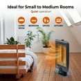 thumbnail image 3 of Comfort Zone 800-Watt Halogen Flat Panel Oscillating Space Heater, 3 of 7