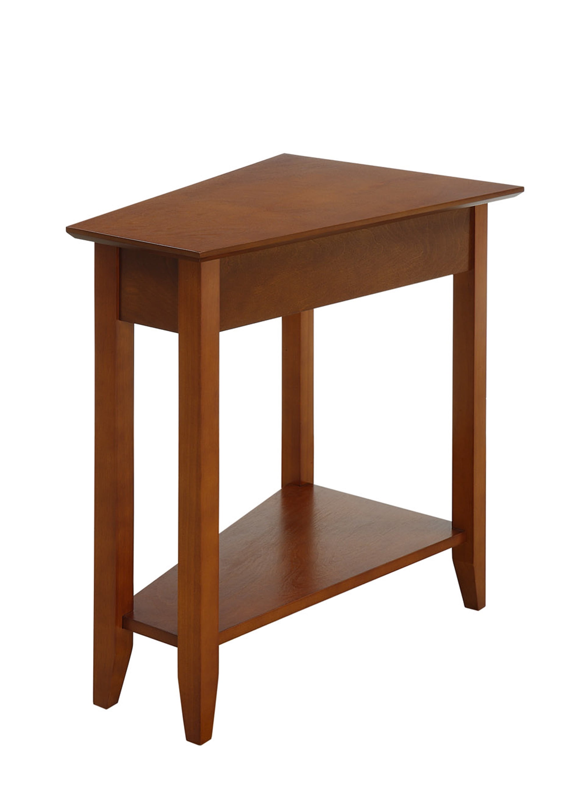 wedge end tables with drawer