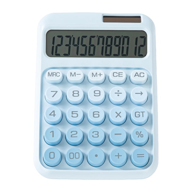 Calculadora de interruptor mecánico de 12 dígitos con pantalla LCD grande, calculadora de escritorio, diseño ergonómico, calculadoras para profesores, estudiantes, oficina, hogar y escuela.
