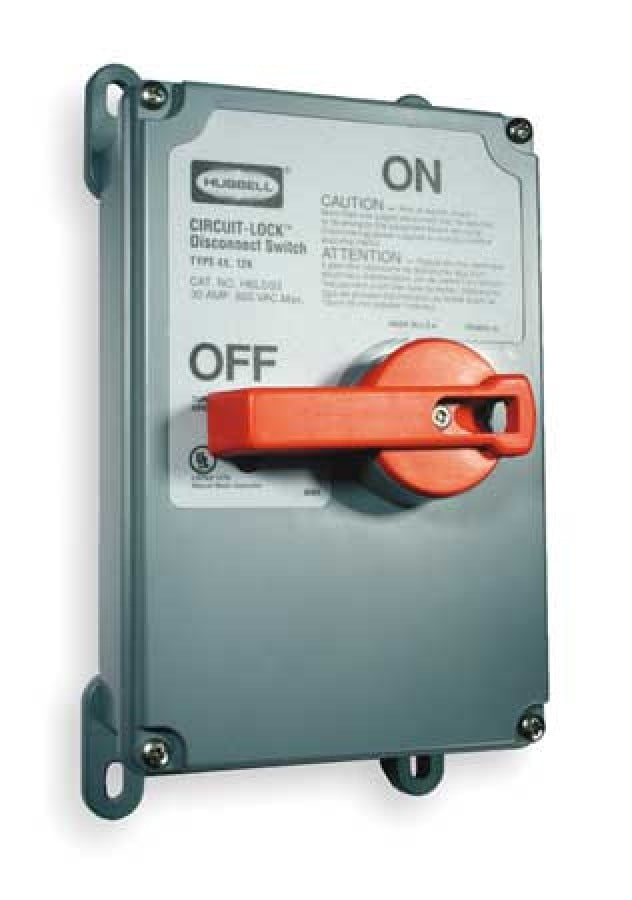 HUBBELL WIRING DEVICEKELLEMS HBLDS3AC Nonfusible Enclosed Single Throw