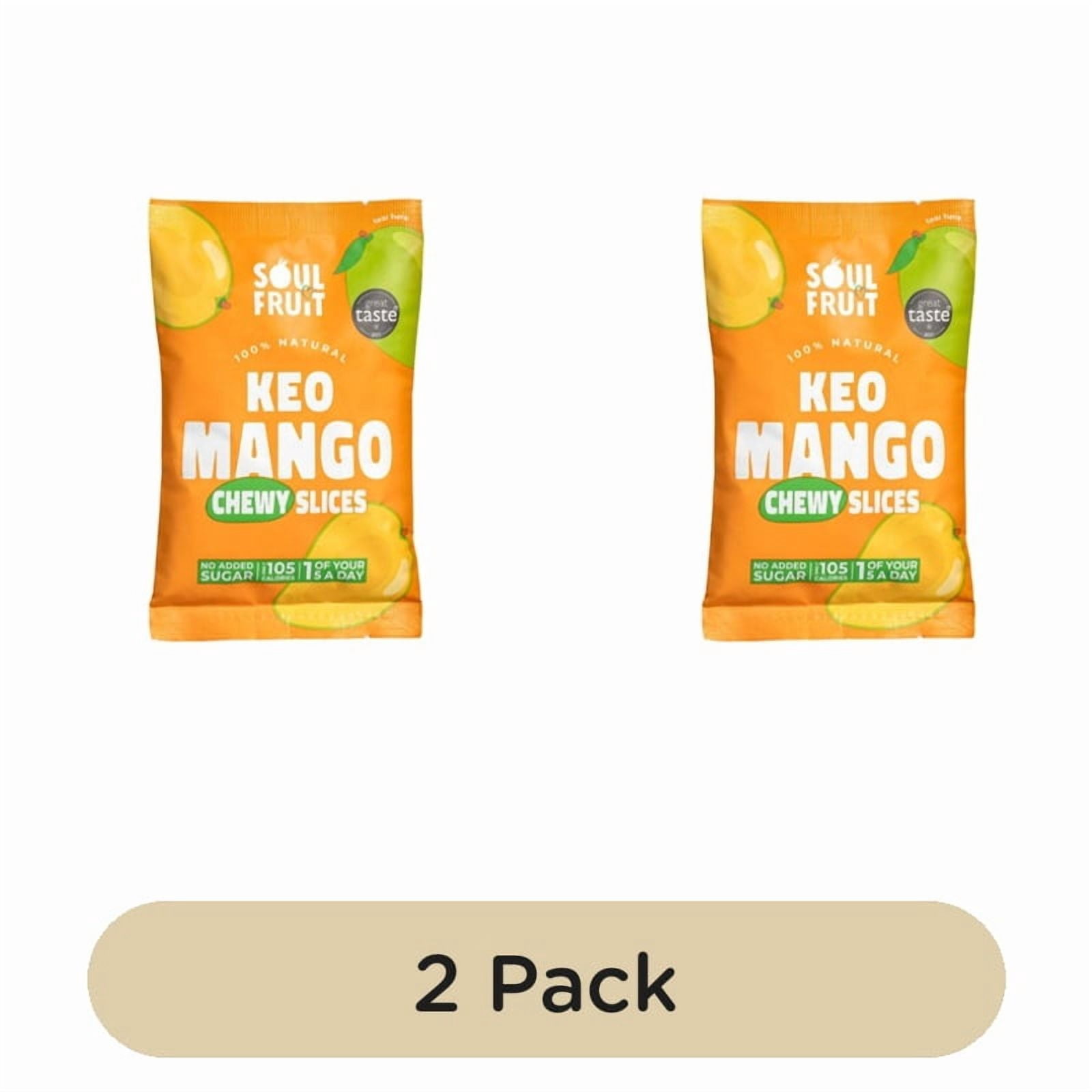 Soul Fruit Soft Dried Keo Mango 30g, British Import (Pack of 2)