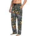thumbnail image 5 of GZHJMY Pajama Pants for Men - Monster Truck Blue, Loose Lightweight PJs Lounge Sleep Bottoms with Pocket Drawstring, Medium, 5 of 7