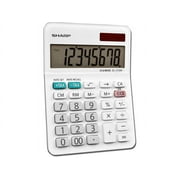Sharp Calculators EL-310WB 8-Digit Mini-Desktop Calculator, White