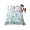 Multicolor, variant on Blue Pink Green Floral Full Size Flat Sheet, Wrinkleproof & Fadeproof Cooling Flat Bed Sheet Only, Seasonal Botanical Blooms Breathable Soft Bedding Top Sheets 81 x 96 Inches