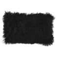 thumbnail image 2 of Couture Fur Seafoam Tibetan Sheepskin Pillow, 2 of 6