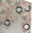 thumbnail image 4 of Ambesonne Vintage Grommet Curtain, Pastel Flowers Leaves, 50" x 84", Pink Beige Purple, 4 of 6