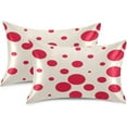 thumbnail image 2 of GZHJMY Red Dots Satin Pillowcase for Hair and Skin, Soft and Cozy Cooling Smooth Pillow Cover with Envelop Closure, Queen Size 20x30in Home Decor, 2 of 7