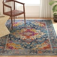 thumbnail image 3 of SAFAVIEH Madison Caden Oriental Area Rug, Teal/Fuchsia, 9' x 9' Square, 3 of 6