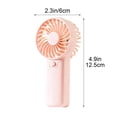 thumbnail image 3 of Cevemin Portable Handheld Fan - Battery-Powered Mini Desktop Fan with Hanging Hole for Personal Cooling at Home Office Travel Outdoor, 3 of 7