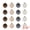 Multicolor Style A 2.4", variant on Unique Bargains Velvet Christmas 12 Pack Flocked Sphere Orbs Luxury Ornaments Style D 2.4"