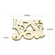 thumbnail image 2 of Decoración festiva en madera "Love you" - 15 piezas por paquete, ideal para bodas y eventos especiales, diseño versátil para interiores y exteriores., 2 of 7