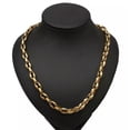thumbnail image 4 of EOEMY 6.5/7.5/10/12mm Women Men Stainless Steel Hollow Out Coffee Beads Chain Neklace-Gold-10mm-22Inch Or 55Cm, 4 of 4