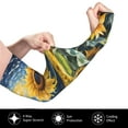 thumbnail image 3 of Balery Starry Sky Sunflower Cooling Arm Sleeves for Men & Women – Breathable, Moisture-Wicking Arm Sleeves for Women, Men & Kids, 3 of 8