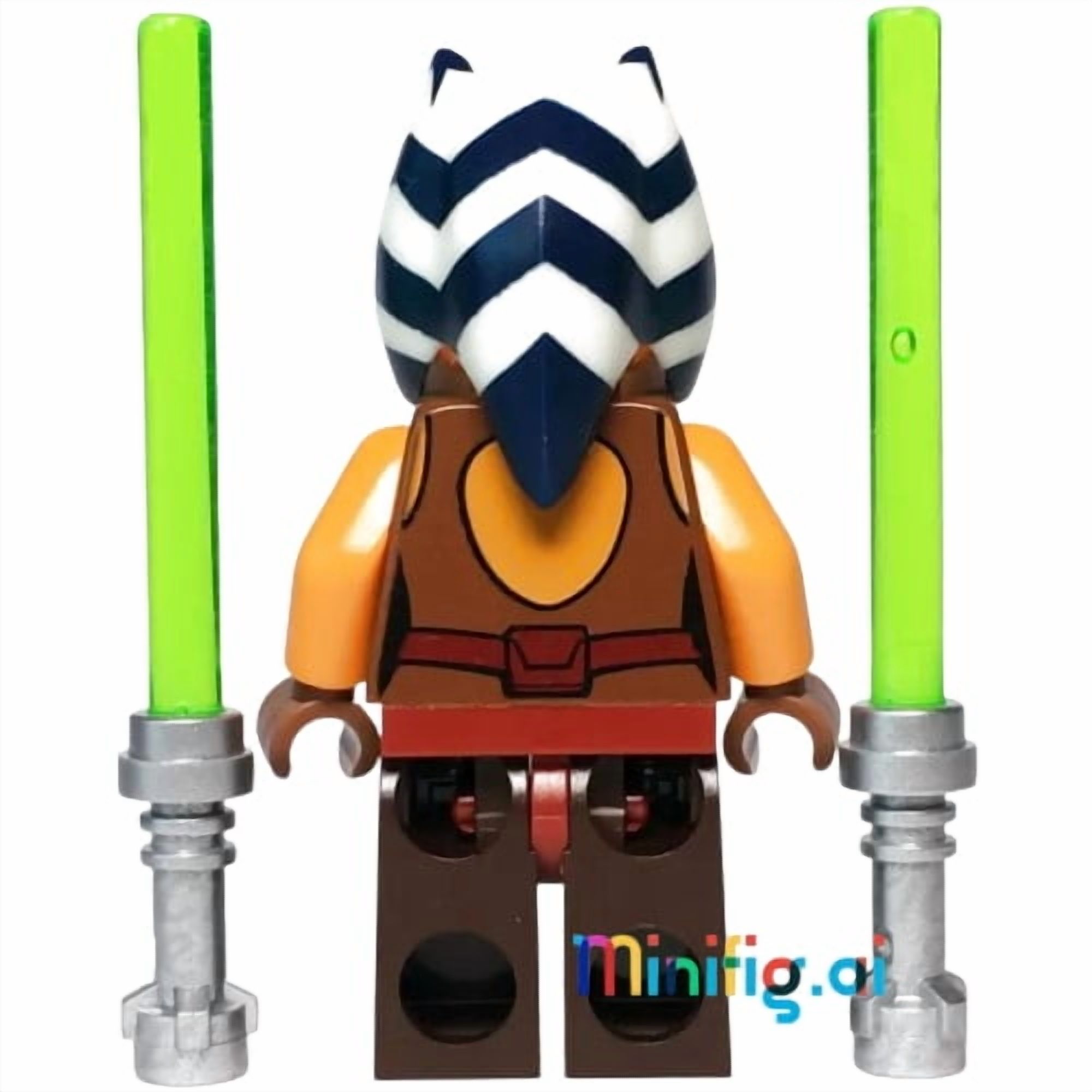 LEGO Star Wars Ahsoka Tano Minifigure with Dual Lightsabers From Sets 75013 & 75046