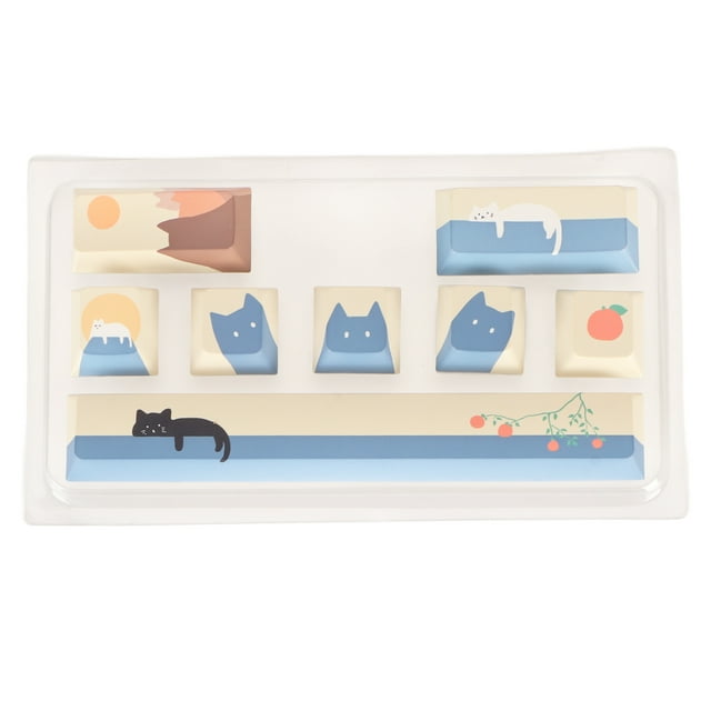 <p>Keyboard Keycaps Pbt Keycaps Mechanical Keyboard Keycaps Cute Keycaps 8 Keys Keyboard Keycaps Fadeless PBT Dye Sublimation Process Keycaps Cute DIY Mechanical Keycaps For 61 87