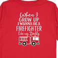 thumbnail image 4 of Inktastic Future Firefighter Like Daddy Boys Long Sleeve Toddler T-Shirt, 4 of 5