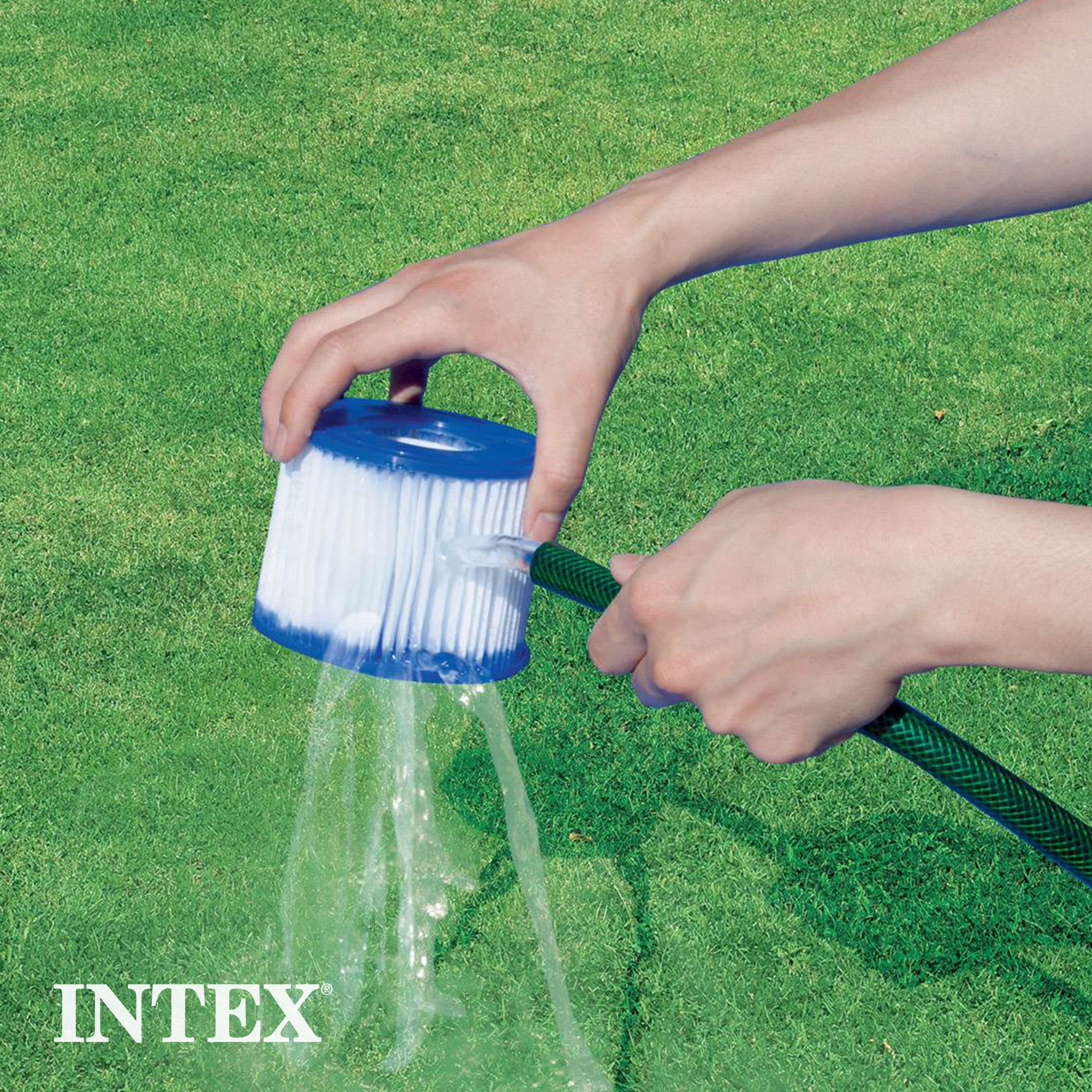 Intex 29007E Type H Easy Set Swimming Pool Filter Cartridge, 6 Pack