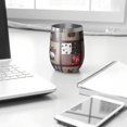 thumbnail image 3 of 12oz Stemless Wine Tumblers Red Plaid Dog Jigsaw Puzzle Vacuum Insulated Stainless Steel Travel Tumbler Cups Mug with Lid and Straw for Champaign,Cocktail,Beer with Cleaning Brush, 3 of 5