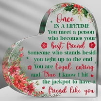 Friendship Gifts for Women Christmas Thank You Gifts Sunflower Flower Gift Inspirational Office Appreciation Gifts for Women Friends Coworker Teacher (Heart Blossom)