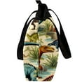 thumbnail image 4 of Dinosaur Canvas Leather Mix Tote Bag for Women, Twill Sponge Jeanette Shoulder Handbag, 30x10.5x39cm/11.8x4.1x15.4in Size, 4 of 5