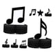 thumbnail image 5 of Moluckfu 8Ud Adornos Para En Negro Con Notas Musicales Y Base Panal Para Celebraciones, 5 of 8