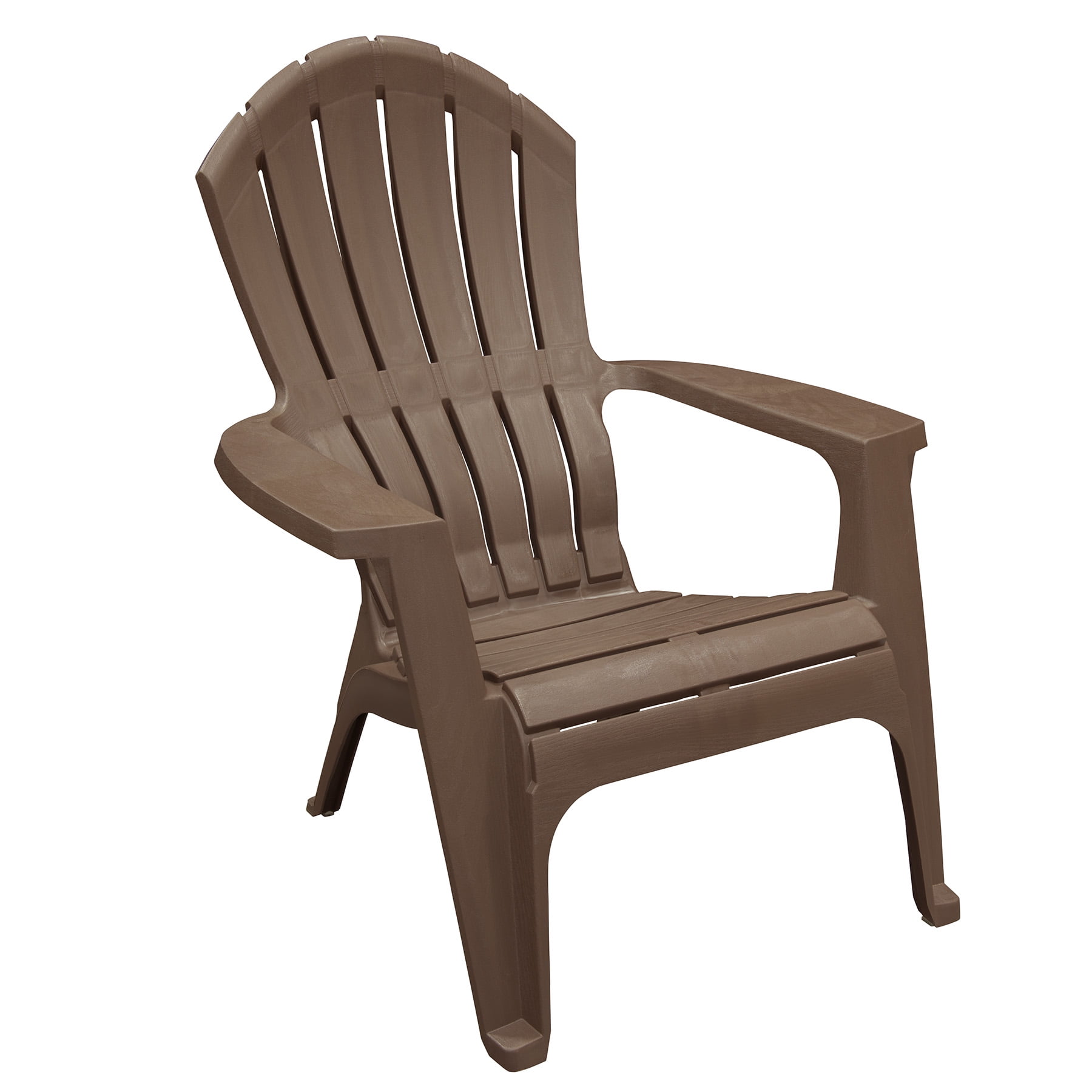 Adams Adirondack Real Comfort Plastic Chair Earth Brown Walmart com 
