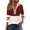 Red, variant on Long Sleeve Shirts for Women, Women's Half Zipper Long Sleeve Shirt Stripes Color Block Lapel T-Shirts Casual Loose Solid Tunic Tops