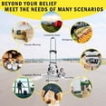 thumbnail image 6 of 260 LBS Stair Climbing Cart, Aluminum Trolley Dolly for Stairs, Folding Hand Truck Dolly, Grocery Shopping Cart with Mute Wheels, Telescoping Handle and Rubber Wheels for Moving, Shopping, 6 of 6