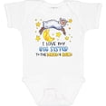 thumbnail image 3 of Inktastic I Love my Big Sister to the Moon and Back Cute Sheep Boys or Girls Baby Bodysuit, 3 of 5